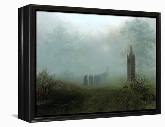 Procession in the Mist, 1828-Ernst Ferdinand Oehme-Framed Premier Image Canvas