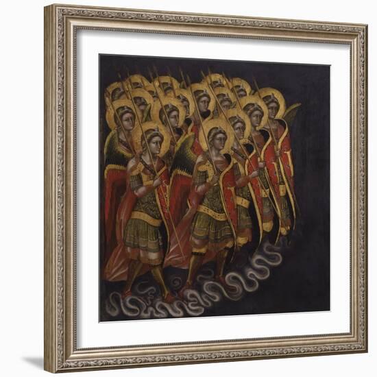 Procession of Armed Angels-Guariento Di Arpo-Framed Art Print