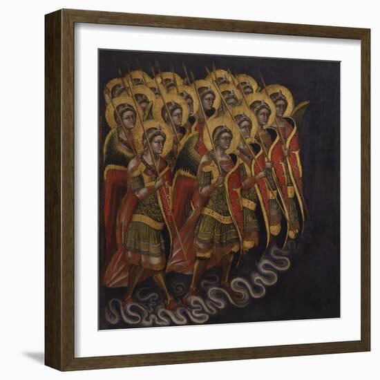 Procession of Armed Angels-Guariento Di Arpo-Framed Art Print