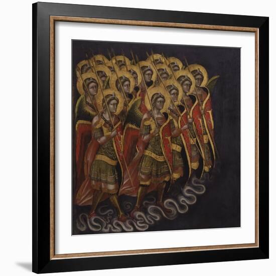 Procession of Armed Angels-Guariento Di Arpo-Framed Art Print