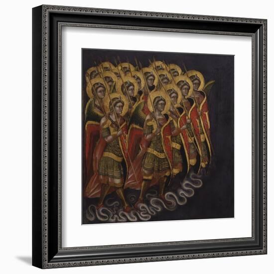 Procession of Armed Angels-Guariento Di Arpo-Framed Art Print