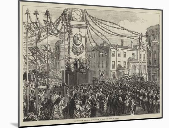 Procession of Freemasons at Plymouth to Meet the Prince of Wales-Charles Robinson-Mounted Giclee Print