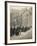 Procession of Judges at Westminster Abbey a Custom Before the Opening of the Law Courts-null-Framed Photographic Print