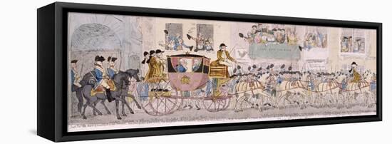 Procession of King George III and Queen Charlotte to St Paul's Cathedral, London, 1789-Thomas Rowlandson-Framed Premier Image Canvas