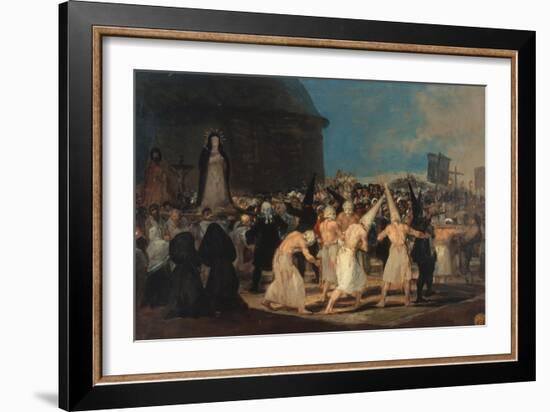 Procession of Penitents-Francisco de Goya-Framed Giclee Print