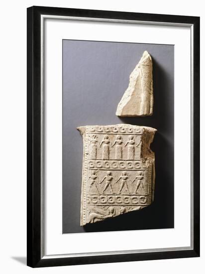 Procession of Priestesses and Sphinxes-null-Framed Giclee Print