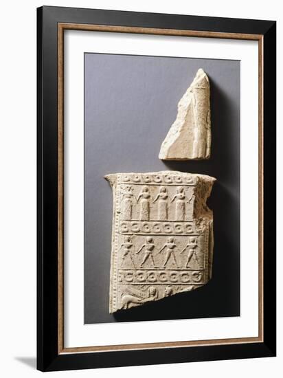 Procession of Priestesses and Sphinxes-null-Framed Giclee Print