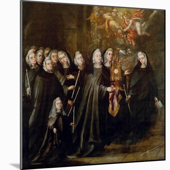 Procession of Saint Clare-Juan de Valdes Leal-Mounted Giclee Print