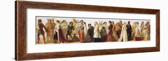 Procession of Shakespeare Characters-Daniel Maclise-Framed Premium Giclee Print