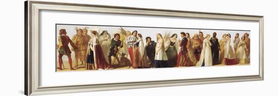 Procession of Shakespeare Characters-Daniel Maclise-Framed Premium Giclee Print