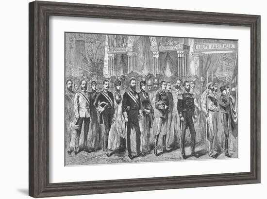 Procession of the Governors of Australia at the Melbourne Exhibition of 1888-Unknown-Framed Giclee Print