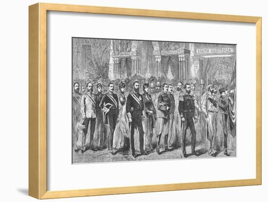 Procession of the Governors of Australia at the Melbourne Exhibition of 1888-Unknown-Framed Giclee Print