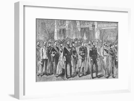 Procession of the Governors of Australia at the Melbourne Exhibition of 1888-Unknown-Framed Giclee Print