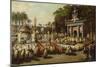 Procession of the Holy Sacrament, 1855 (Oil on Canvas)-Antoine Detrez-Mounted Giclee Print