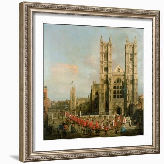 Procession of the Knights of the Bath-Canaletto-Framed Giclee Print