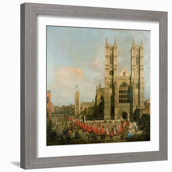 Procession of the Knights of the Bath-Canaletto-Framed Giclee Print