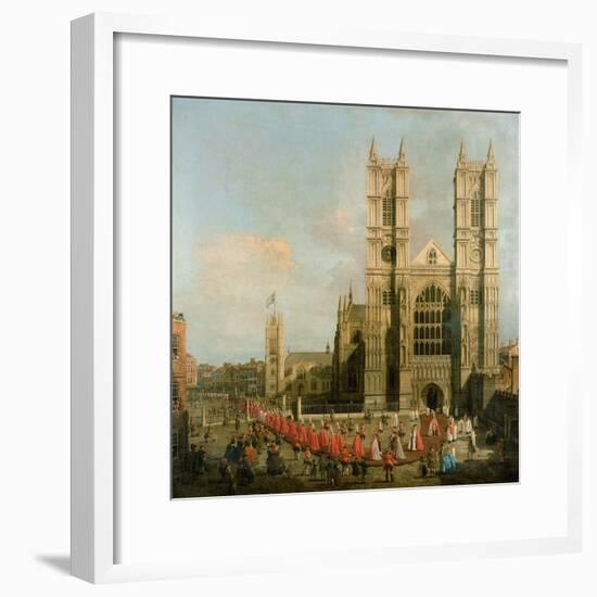 Procession of the Knights of the Bath-Canaletto-Framed Giclee Print