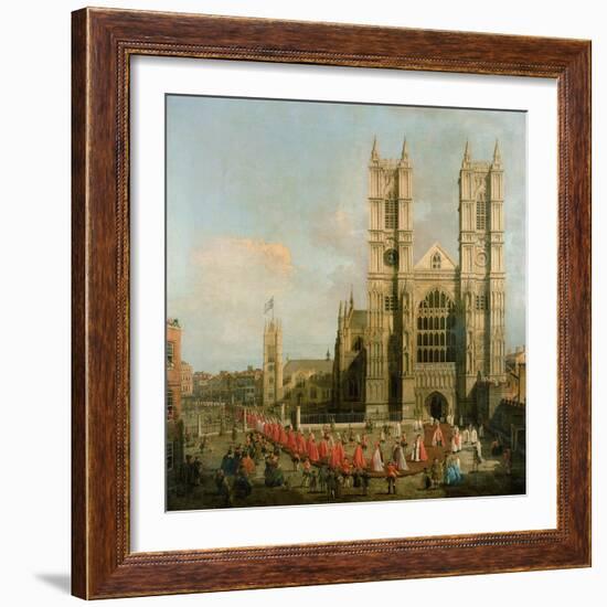 Procession of the Knights of the Bath-Canaletto-Framed Giclee Print