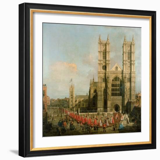 Procession of the Knights of the Bath-Canaletto-Framed Giclee Print