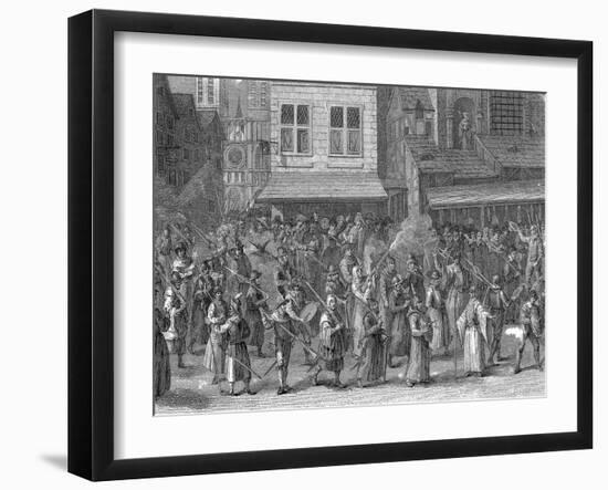 Procession of the League (La Ligu), Paris, 24 May 1590-Jan Brueghel the Younger-Framed Giclee Print
