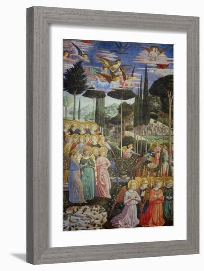 Procession of the Magi: Angels in Adoration-Benozzo Gozzoli-Framed Giclee Print