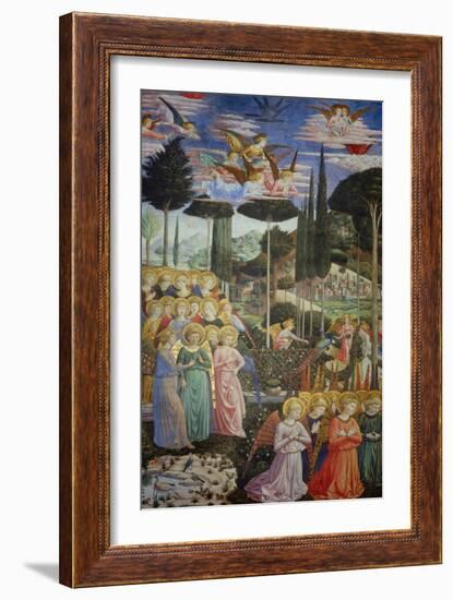 Procession of the Magi: Angels in Adoration-Benozzo Gozzoli-Framed Giclee Print