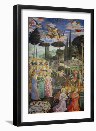 Procession of the Magi: Angels in Adoration-Benozzo Gozzoli-Framed Giclee Print