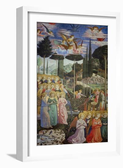 Procession of the Magi: Angels in Adoration-Benozzo Gozzoli-Framed Giclee Print