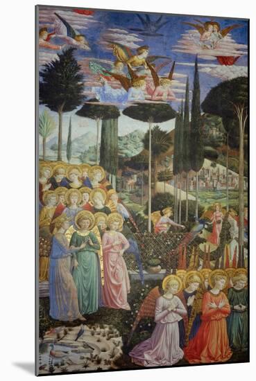 Procession of the Magi: Angels in Adoration-Benozzo Gozzoli-Mounted Giclee Print