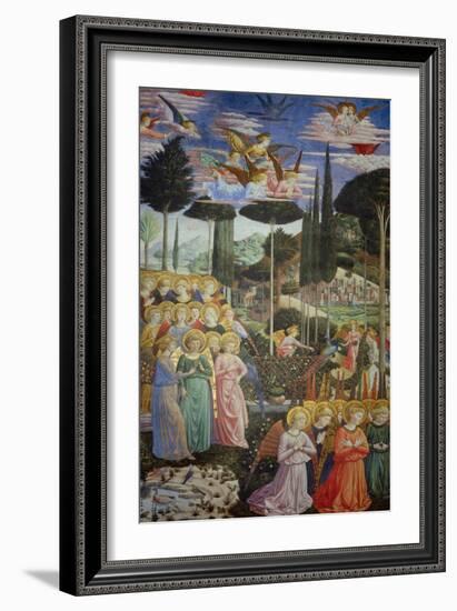 Procession of the Magi: Angels in Adoration-Benozzo Gozzoli-Framed Giclee Print