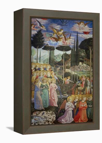 Procession of the Magi: Angels in Adoration-Benozzo Gozzoli-Framed Premier Image Canvas