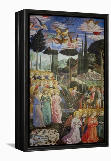 Procession of the Magi: Angels in Adoration-Benozzo Gozzoli-Framed Premier Image Canvas