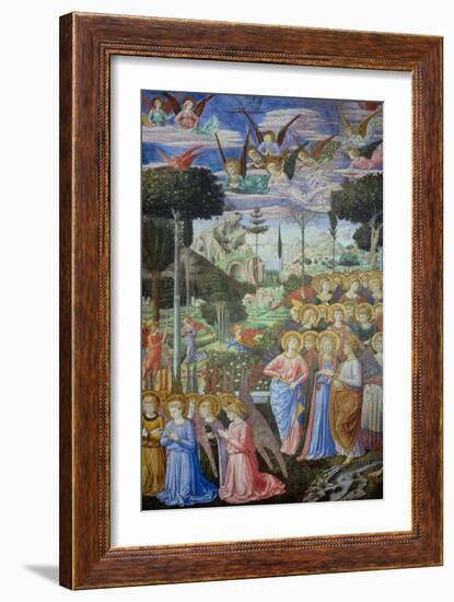 Procession of the Magi: Angels in Adoration-Benozzo Gozzoli-Framed Giclee Print