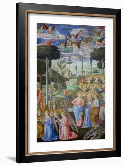 Procession of the Magi: Angels in Adoration-Benozzo Gozzoli-Framed Giclee Print