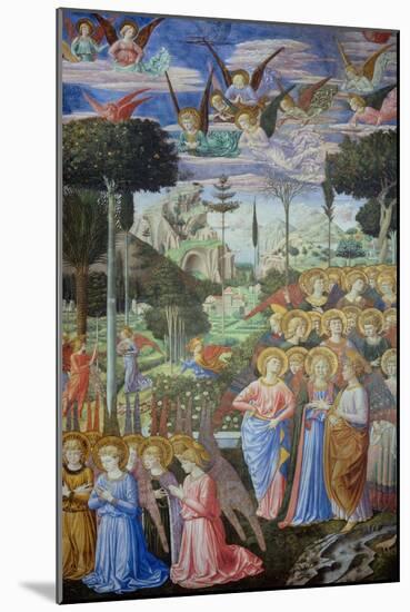 Procession of the Magi: Angels in Adoration-Benozzo Gozzoli-Mounted Giclee Print