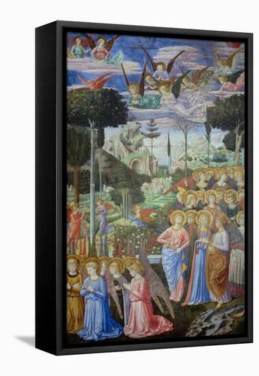 Procession of the Magi: Angels in Adoration-Benozzo Gozzoli-Framed Premier Image Canvas