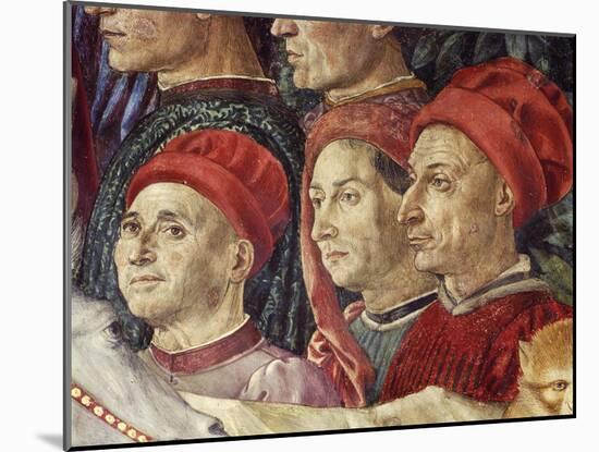 Procession of the Magi Kings to Bethlehem, 1459-Benozzo Gozzoli-Mounted Giclee Print