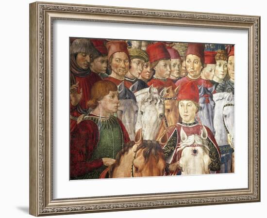 Procession of the Magi Kings to Bethlehem, 1459-Benozzo Gozzoli-Framed Giclee Print