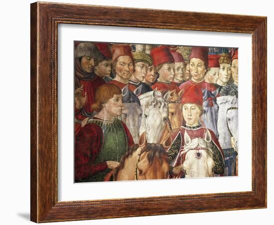 Procession of the Magi Kings to Bethlehem, 1459-Benozzo Gozzoli-Framed Giclee Print