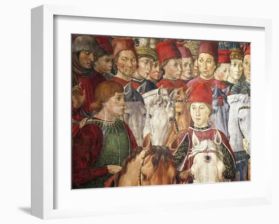 Procession of the Magi Kings to Bethlehem, 1459-Benozzo Gozzoli-Framed Giclee Print