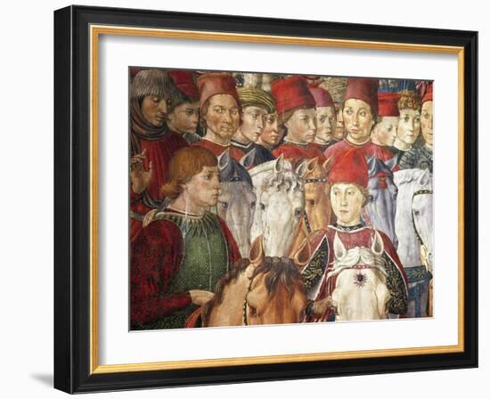 Procession of the Magi Kings to Bethlehem, 1459-Benozzo Gozzoli-Framed Giclee Print