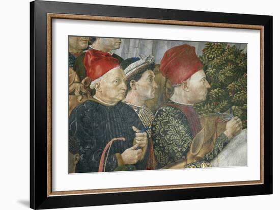 Procession of the Magi Kings to Bethlehem, 1459-Benozzo Gozzoli-Framed Giclee Print