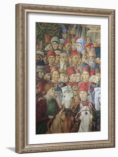 Procession of the Magi Kings to Bethlehem, 1459-Benozzo Gozzoli-Framed Giclee Print