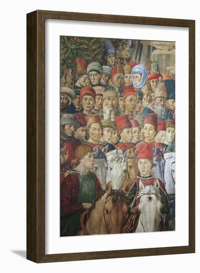 Procession of the Magi Kings to Bethlehem, 1459-Benozzo Gozzoli-Framed Giclee Print