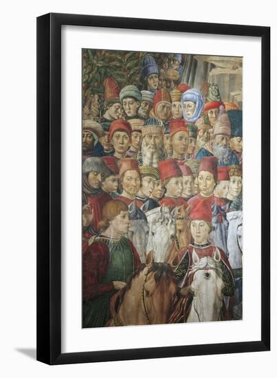 Procession of the Magi Kings to Bethlehem, 1459-Benozzo Gozzoli-Framed Giclee Print