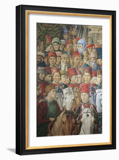 Procession of the Magi Kings to Bethlehem, 1459-Benozzo Gozzoli-Framed Giclee Print