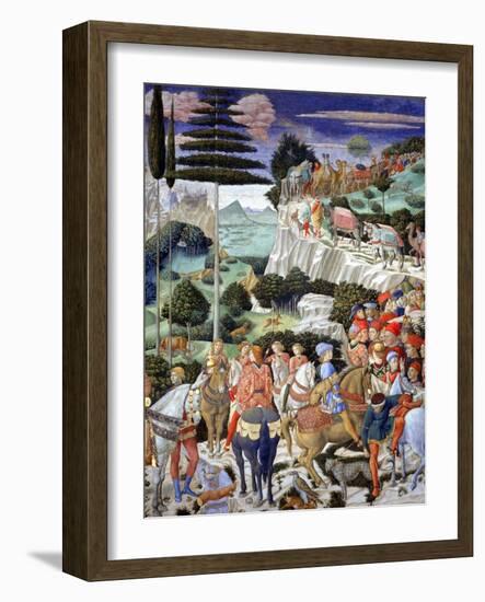 Procession of the Oldest King, 1459-60-Benozzo di Lese di Sandro Gozzoli-Framed Giclee Print