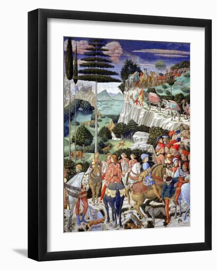 Procession of the Oldest King, 1459-60-Benozzo di Lese di Sandro Gozzoli-Framed Giclee Print