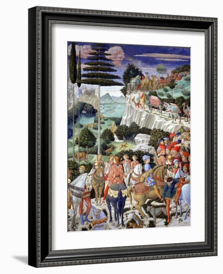 Procession of the Oldest King, 1459-60-Benozzo di Lese di Sandro Gozzoli-Framed Giclee Print