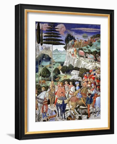 Procession of the Oldest King, 1459-60-Benozzo di Lese di Sandro Gozzoli-Framed Giclee Print